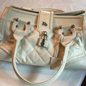 Burberry Quilted Leather Montgomery Satchel Bag